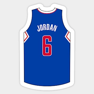 Deandre Jordan Los Angeles Jersey Qiangy Sticker